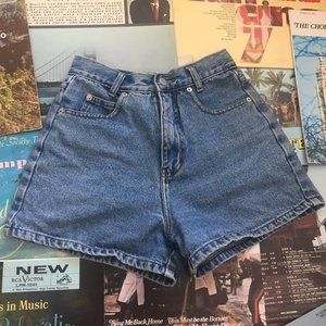 High Waisted Denim Shorts